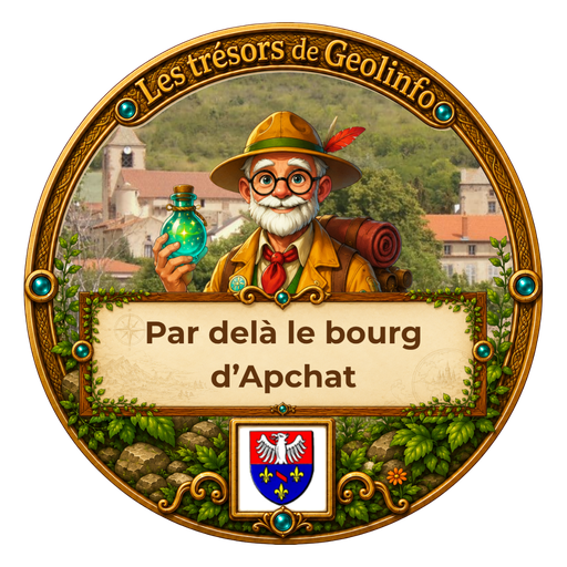 Badge de l'aventure Par dela le bourg d'Apchat